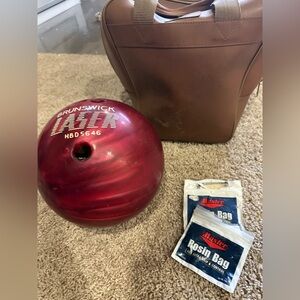 🎳Vintage Brunswick Laser left hand bowling ball
